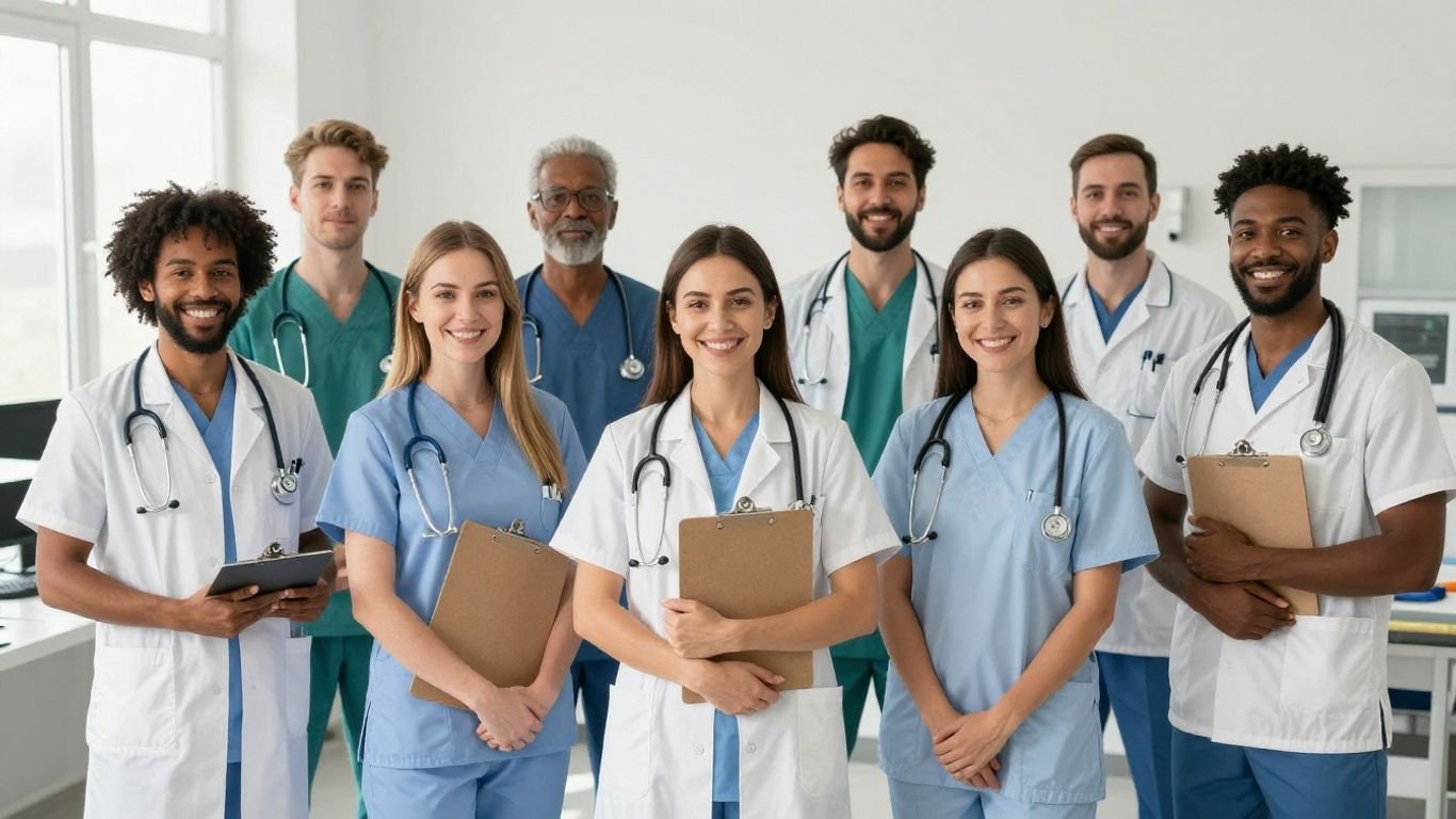 Medical assistants in a clinic setting