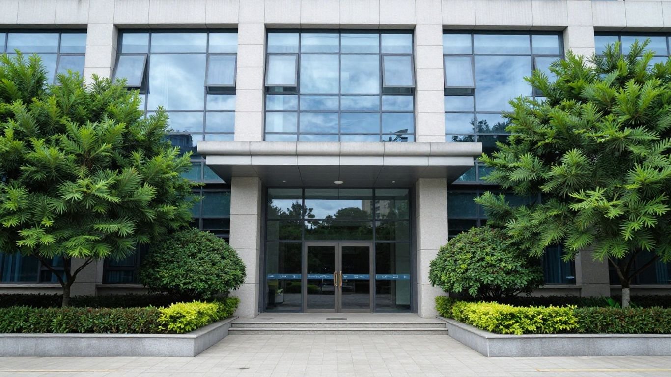 Kentucky Board of Nursing building exterior with trees.