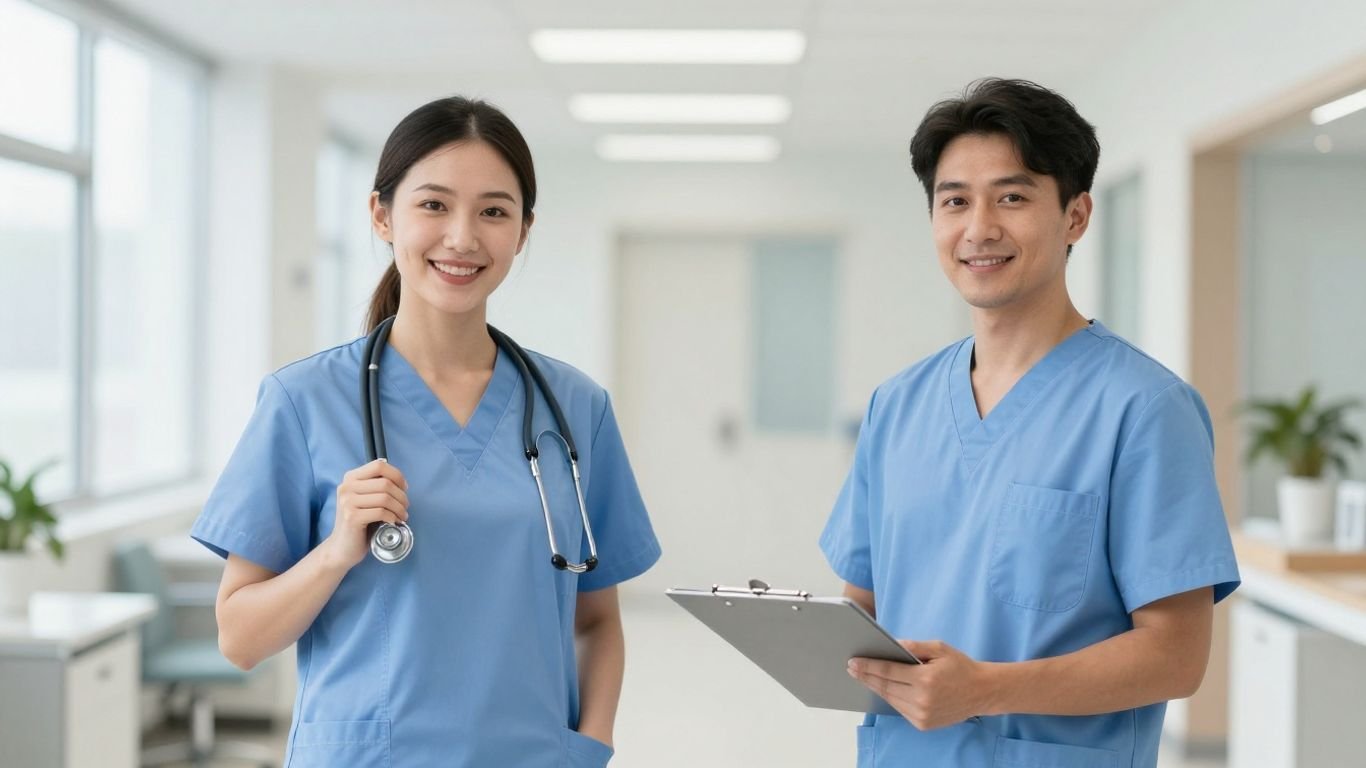 CNA and MA in scrubs, career advancement